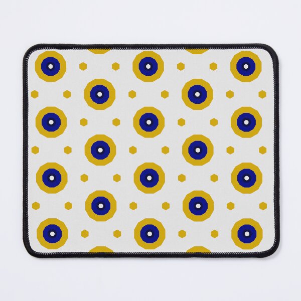 Item preview, Geometric Navy And Gold Colorful Bullseyes And Hexagons designed and sold by Triplicate Limited.