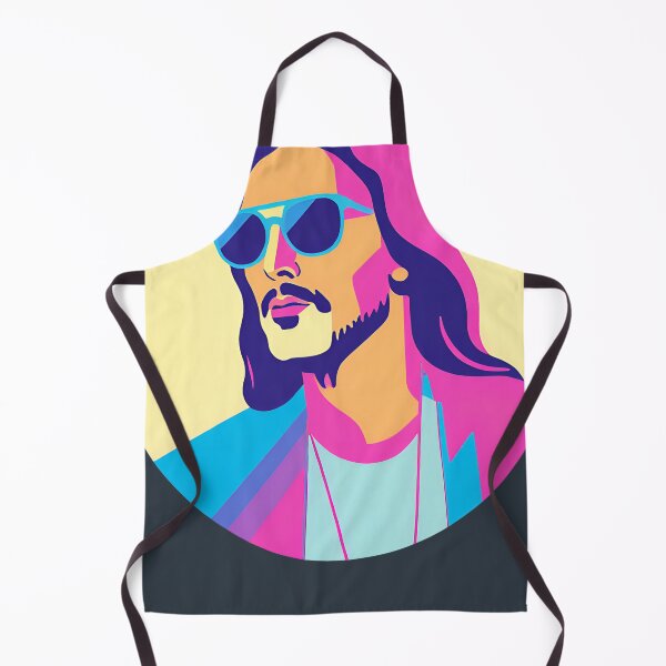 Item preview, Heavenly Cool Jesus with Retro Sunglasses Pop Art T-Shirt D27 designed and sold by pixelandcrafted.