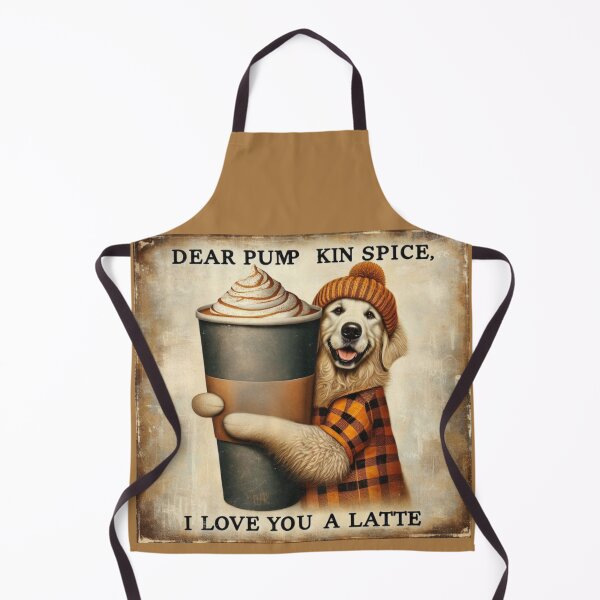 Item preview, Funny Golden Retriever Fall "Dear Pumpkin Spice, I love you a Latte" designed and sold by TheDogOnIt.
