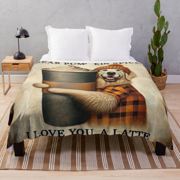 Item preview, Funny Golden Retriever Fall "Dear Pumpkin Spice, I love you a Latte" designed and sold by TheDogOnIt.