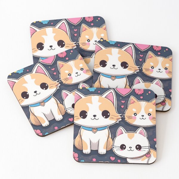 Item preview, “Charming Trio of Kawaii Kittens” designed and sold by EidansEmpire.