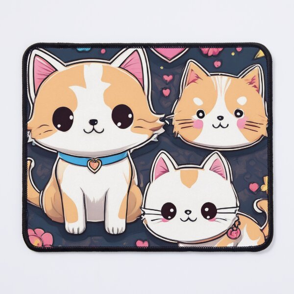 Item preview, “Charming Trio of Kawaii Kittens” designed and sold by EidansEmpire.