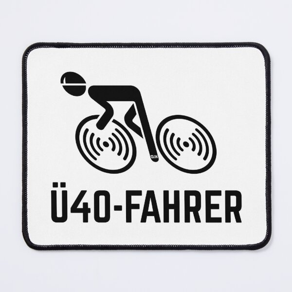 Item preview, Over 40 riders (racing cyclist / racing bike / bicycle / black) designed and sold by MrFaulbaum.