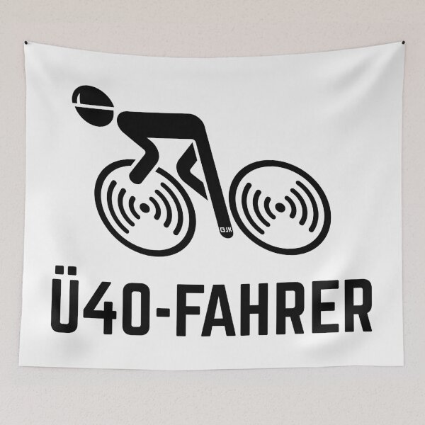 Item preview, Over 40 riders (racing cyclist / racing bike / bicycle / black) designed and sold by MrFaulbaum.