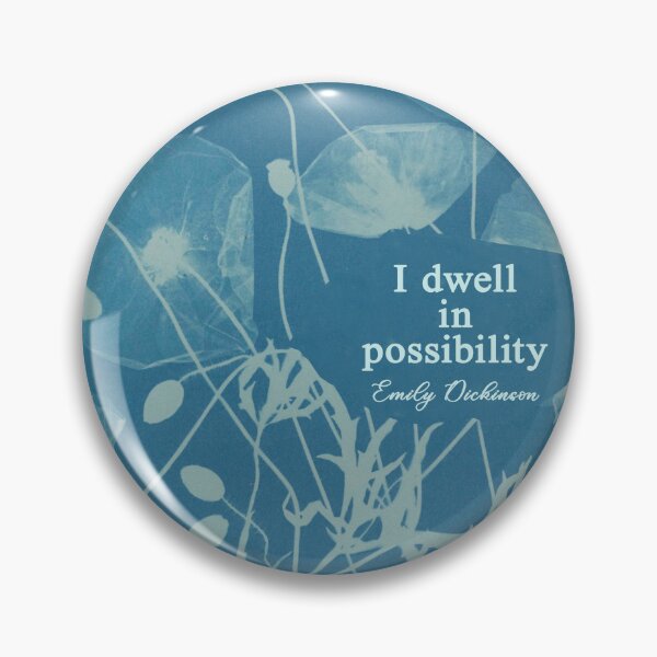 Item preview, I dwell in possibility Emily Dickinson designed and sold by BlackLotusPrint.