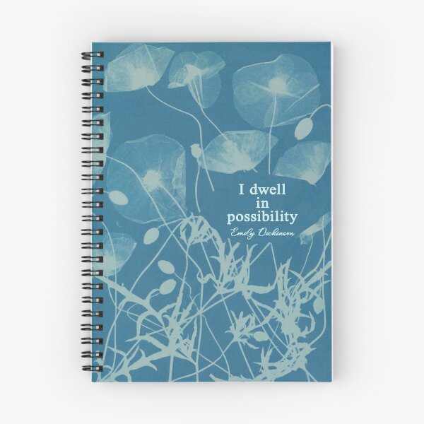 Item preview, I dwell in possibility Emily Dickinson designed and sold by BlackLotusPrint.