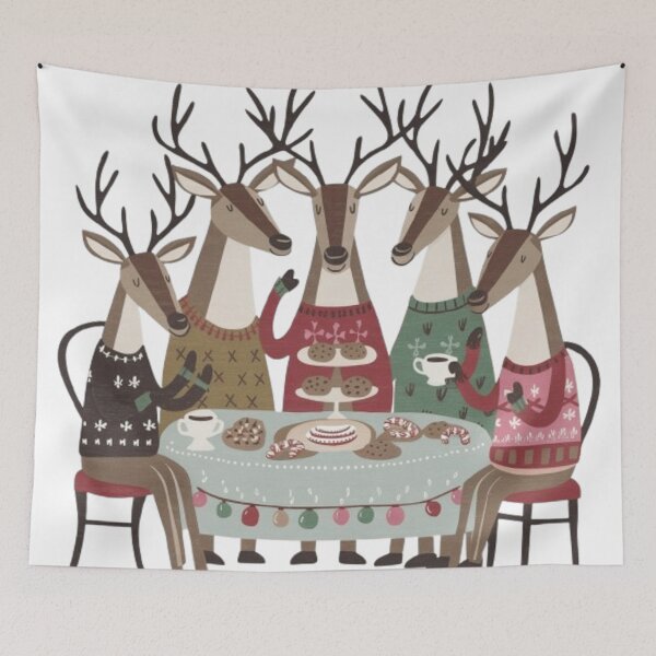 Item preview, Reindeer Tea Party: Christmas Cup of Cheer designed and sold by XquisiteFashion.