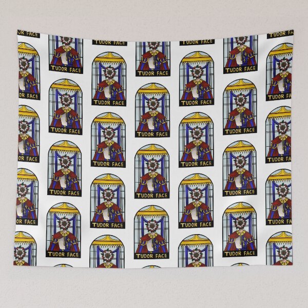 Item preview, Tudor face stained glass window designed and sold by TheDoodlemancer.