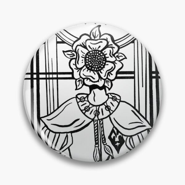 Artikelvorschau, Tudor Gesicht Buntglasfenster schwarze Linie entworfen und verkauft von TheDoodlemancer.