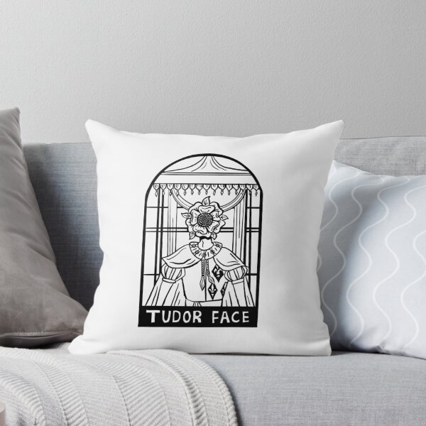 Artikelvorschau, Tudor Gesicht Buntglasfenster schwarze Linie entworfen und verkauft von TheDoodlemancer.