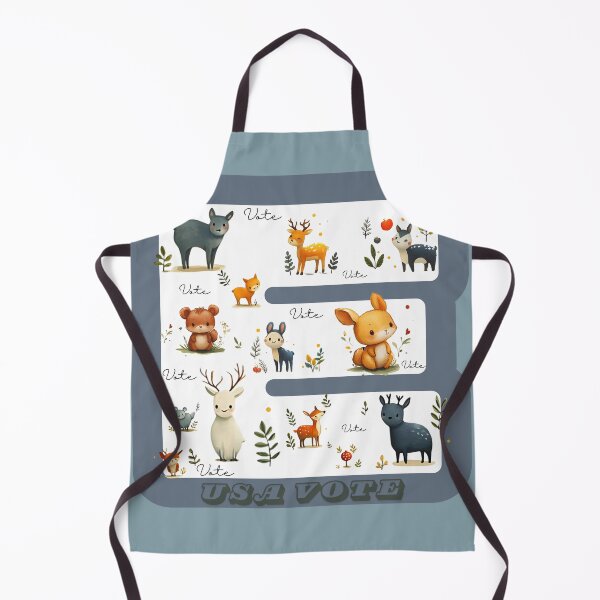 Item preview, cartoon drawings, watercolor paintings, vintage style, cute wild animals, birds, deer, rabbits, mice, wolves, mushrooms, leaves, with the word "vote" and the letters E designed and sold by CHOKCHAIVONGDEE.