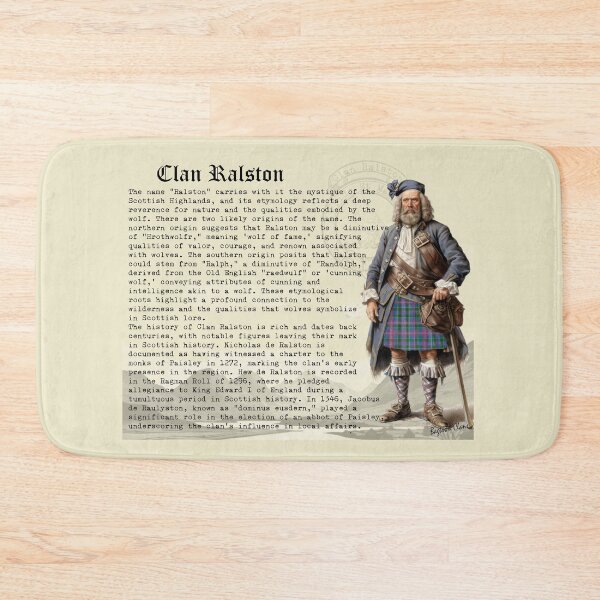 Item preview, Ralston Scottish Clan History  designed and sold by BagTown Clans.