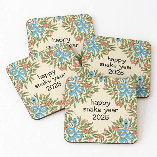 Item preview, Happy Snake Year 2025: Third-Eye Snake in Lush Greenery designed and sold by paldronma.