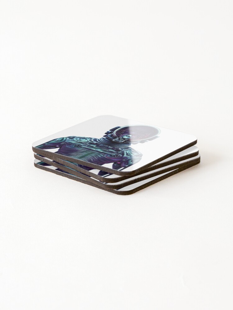Thumbnail 4 of 5, Coasters (Set of 4), Futuristic Spaceman designed and sold by Rising-Imp.