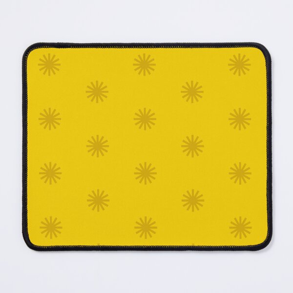 Item preview, Geometric Navy And Gold Mustard Suns On Yellow designed and sold by Triplicate Limited.