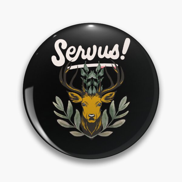 Item preview, Servus Stylish design with deer motif designed and sold by Azrou shop.