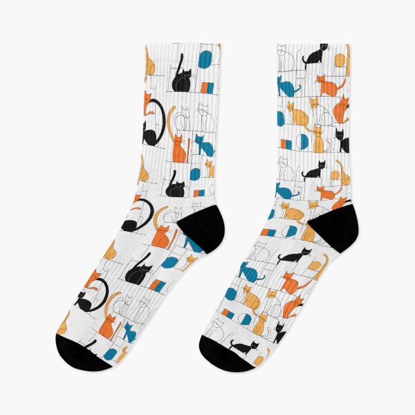 Item preview, Modern Colorful Playful Cats Mosaic designed and sold by Mehwish.