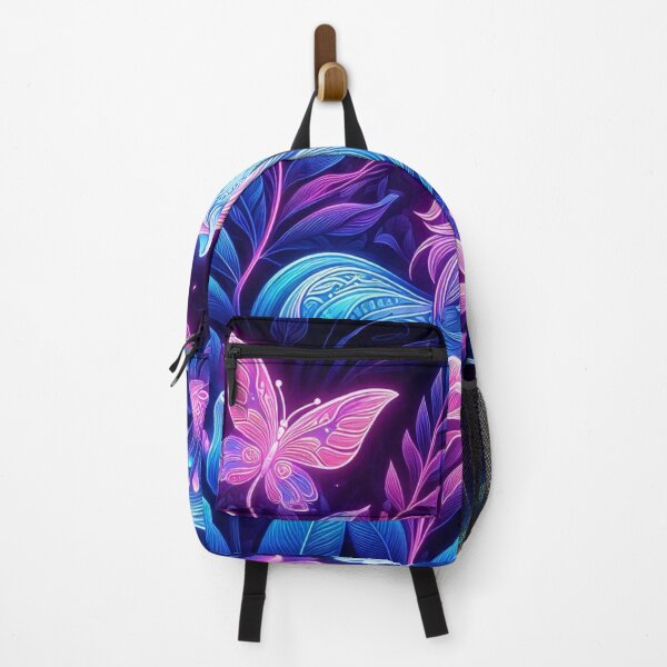 Item preview, Mystical Neon Unicorn in Enchanted Forest designed and sold by ZenOfAIarts.