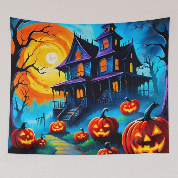 Item preview, Haunted Halloween House: Eerie Illustration designed and sold by GrizzlyCollective.