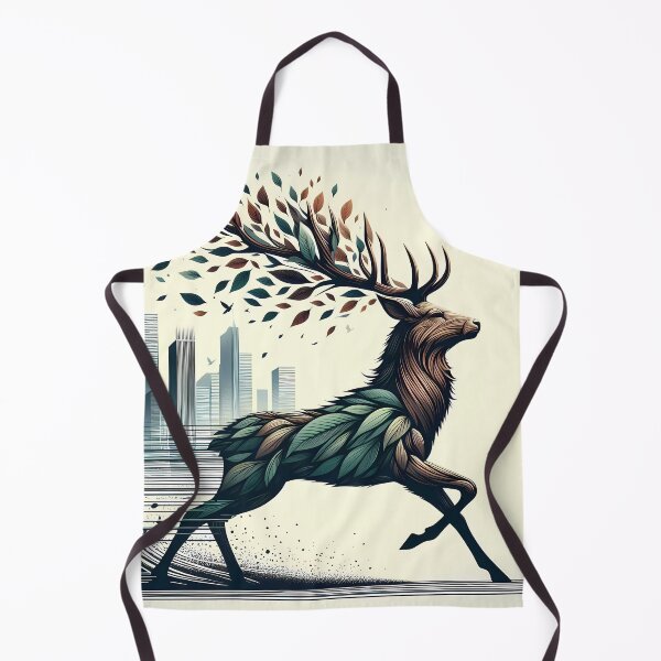 Item preview, Deer Made of Leaves, Ai Generated Art  designed and sold by ACC .