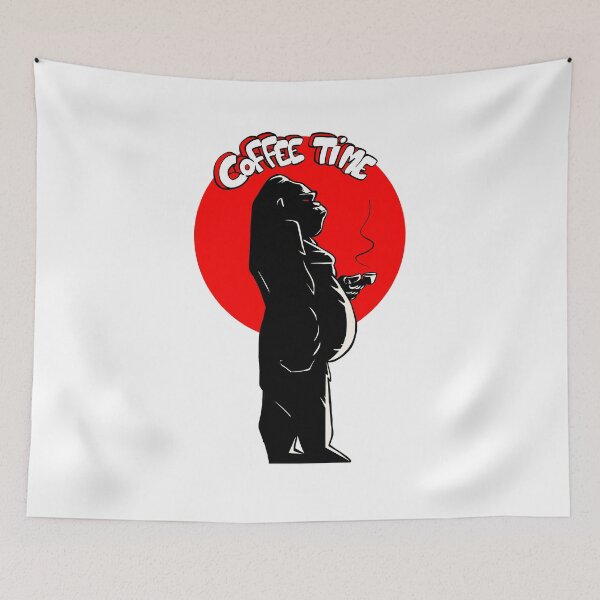 Item preview, Gorilla and coffee break designed and sold by TomiAx.