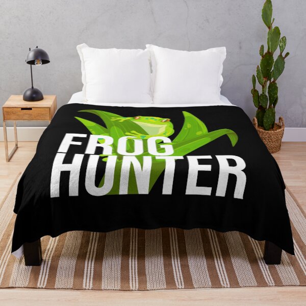 Item preview, Frog Hunter Frog Frogs Amphibian designed and sold by MooonTees.