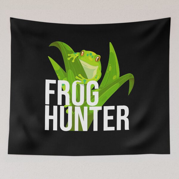 Item preview, Frog Hunter Frog Frogs Amphibian designed and sold by MooonTees.