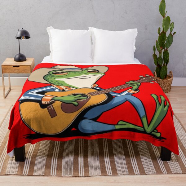 Item preview, a frog playing a guitar designed and sold by 123ks.