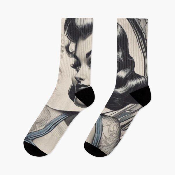 Item preview, Tattoo Classic Pinup Girl  designed and sold by MatrixTattoo.