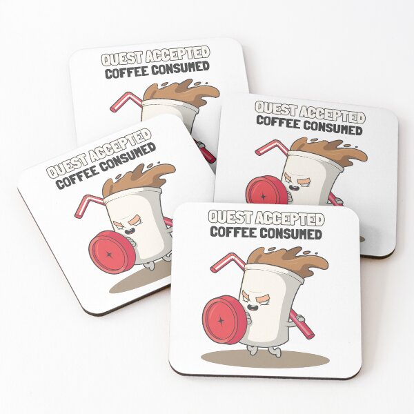 Item preview, Quest Accepted Coffee Consumed - Epic Gaming designed and sold by Circle-Cats.