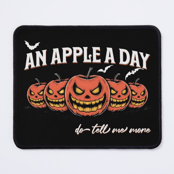 Item preview, Funny Halloween design "An apple a day" designed and sold by VariousGoodies.