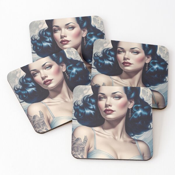 Item preview, Classic Pinup Girl Tattoo  designed and sold by MatrixTattoo.