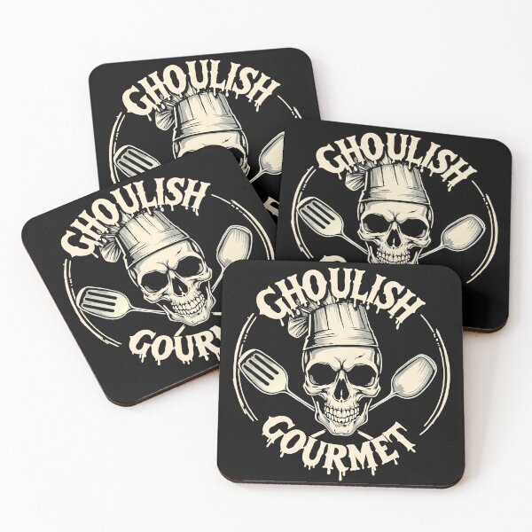 Item preview, Skeleton Cooking Ghoul Gourmet for Funny Halloween Night Party designed and sold by TheInkyOwl-TIO.