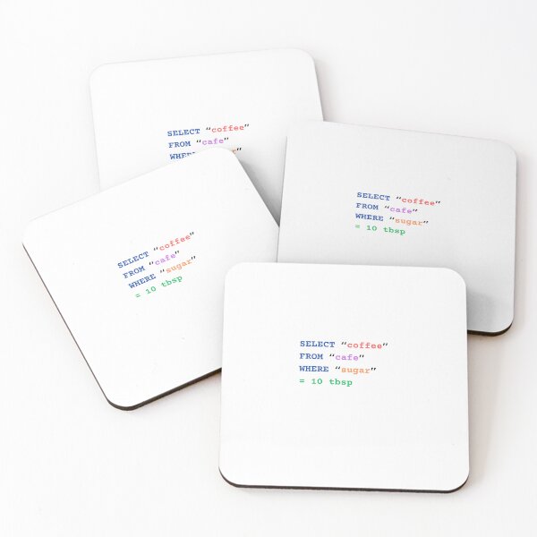 Item preview, SQL Programmer Coffee Coding Joke for HTML Nerds  designed and sold by julyperson.