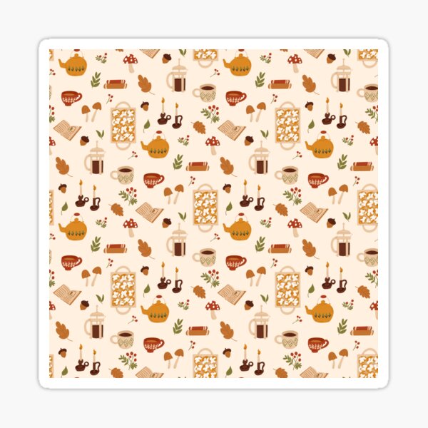 Cozy Autumn Things Sticker