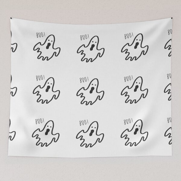 Item preview, Black boo ghost | Halloween stickers  designed and sold by ChintaChatin.