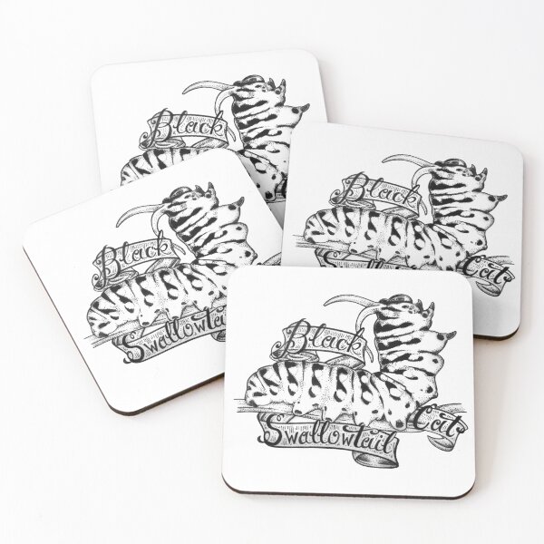 Item preview, Black Cat Swallowtail (Papilio polyxenes) designed and sold by UnderfootStudio.