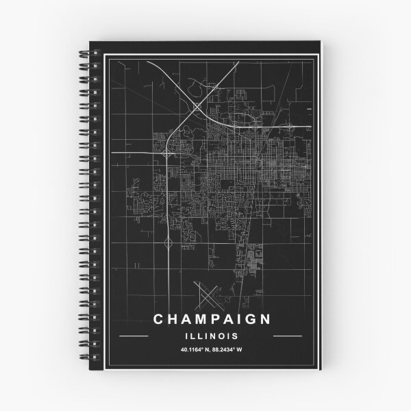 Item preview, Champaign City Map designed and sold by SHAMPAIN-ART-CO.