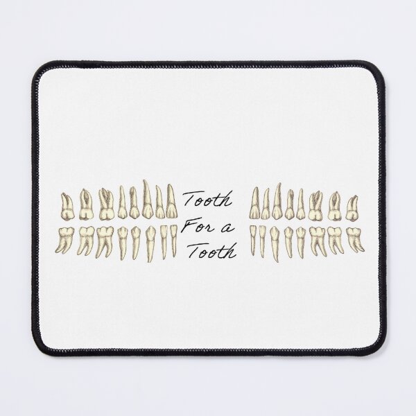 Item preview, Eye for an eye, Tooth for a tooth designed and sold by dentaldoodles.