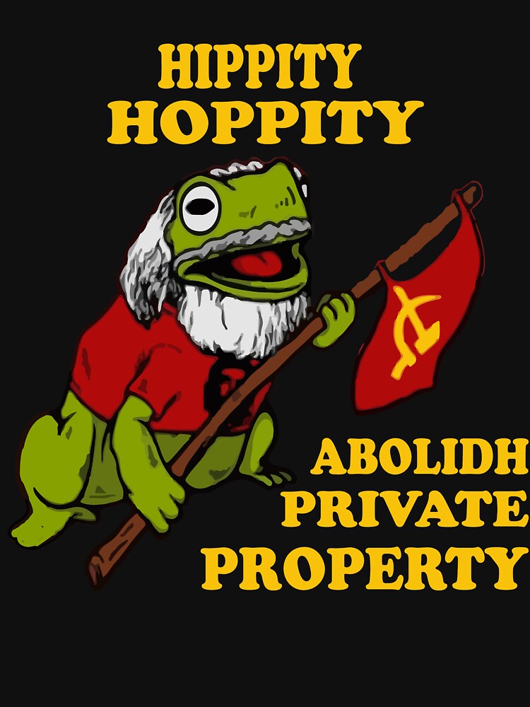 Imagen 7 de 7, Camiseta deportiva con la obra HIPPITY HOPPITY ABOLIDH PROPIEDAD PRIVADA, diseñada y vendida por aogada.