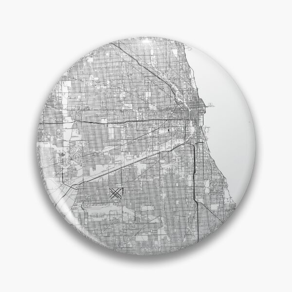 Item preview, Mapa de la ciudad de Chicago designed and sold by SHAMPAIN-ART-CO.