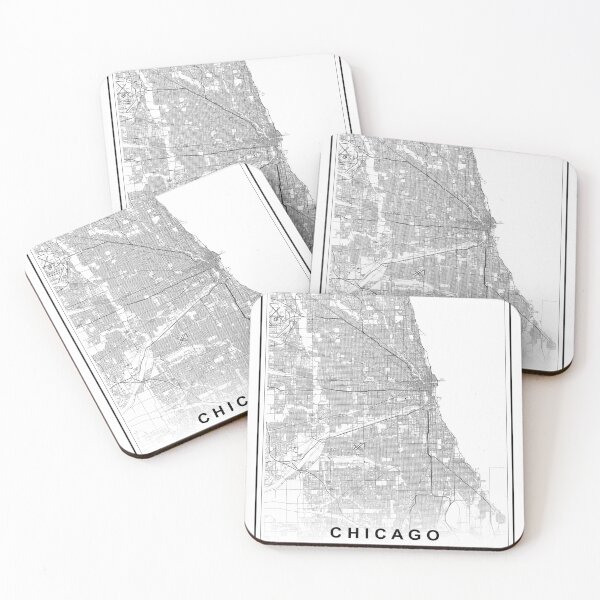 Item preview, Chicago City Map designed and sold by SHAMPAIN-ART-CO.