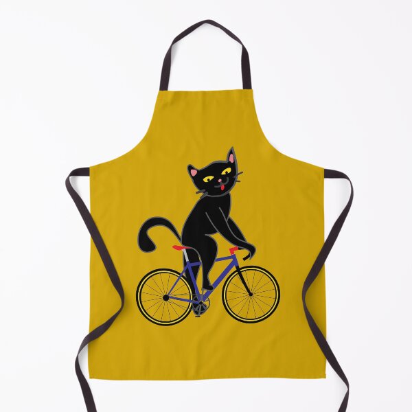 Item preview, Bicycle riding black cat blep designed and sold by fluffyfamcraft.