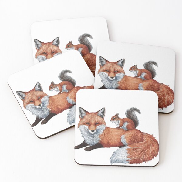 Item preview, Forest Companions, A Fox and Squirrel in Harmony designed and sold by MAR1RJD.