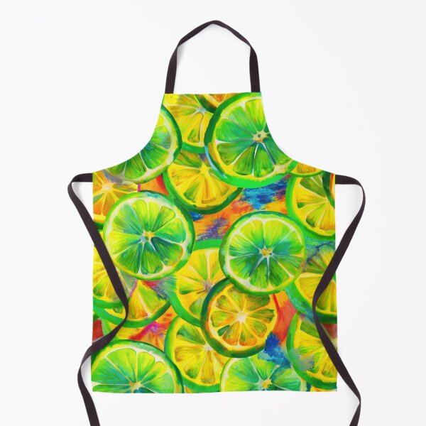 Item preview, Green lime pattern, lime slices painting designed and sold by patterncrow.