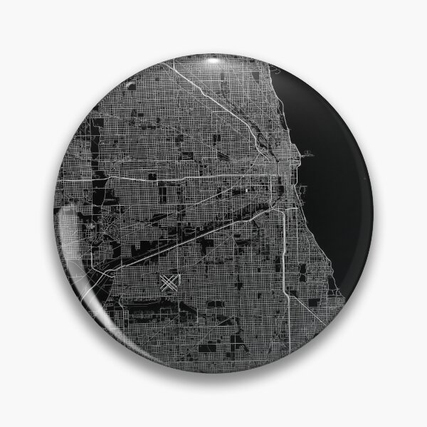 Item preview, Chicago City Map designed and sold by SHAMPAIN-ART-CO.