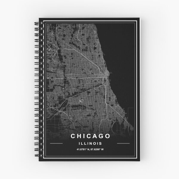 Item preview, Mapa de la ciudad de Chicago designed and sold by SHAMPAIN-ART-CO.