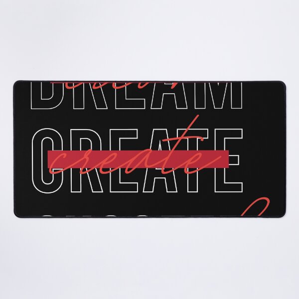 Item preview, Dream Create Succeed motivation typography designed and sold by srissdesigns.