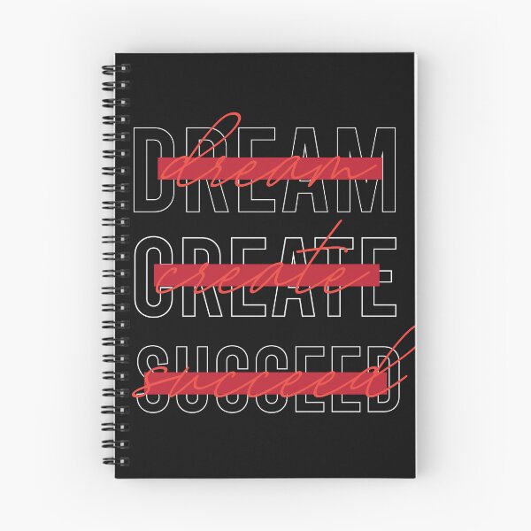 Item preview, Dream Create Succeed motivation typography designed and sold by srissdesigns.