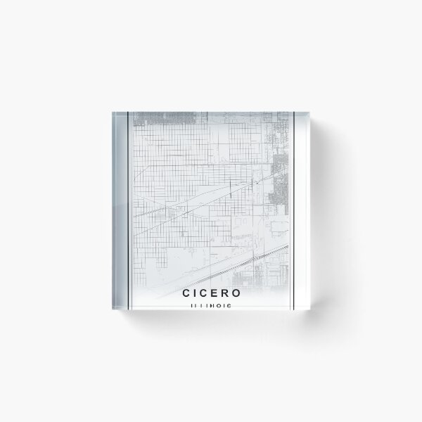 Item preview, Cicero City Map designed and sold by SHAMPAIN-ART-CO.